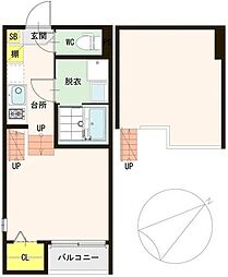 ヴィレッタ3110 1Kの間取図画像