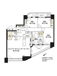 パシフィック麻生 3LDKの間取図画像