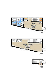 コパン扇大橋BASE 1LDKの間取図画像
