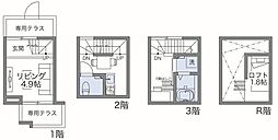 MaisonNeko 1SKの間取図画像