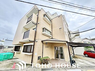外観：住む人がいつまでも心地良さを感じ続けられる多様な住空間を創造します。