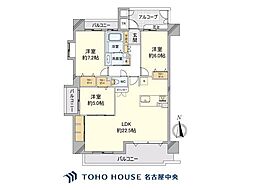 シャトレ愛松千代田橋 3LDKの間取図画像