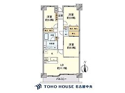グラン・コート白川公園 3LDKの間取図画像