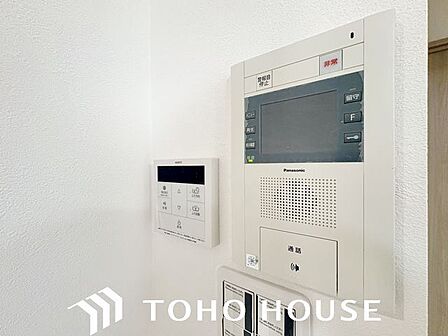 防犯対策にもなるモニター付インターホン設置。