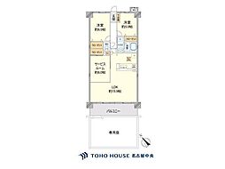 宝マンション太田川 2SLDKの間取図画像