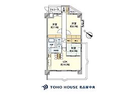 レインボー豊明前後 3LDKの間取図画像