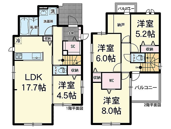 間取りを拡大表示