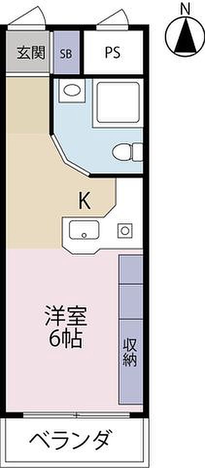 1R 間取り