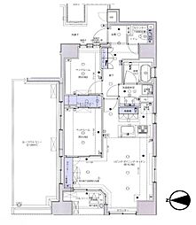 レジデンシャルステートタワー南千住 2LDKの間取図画像