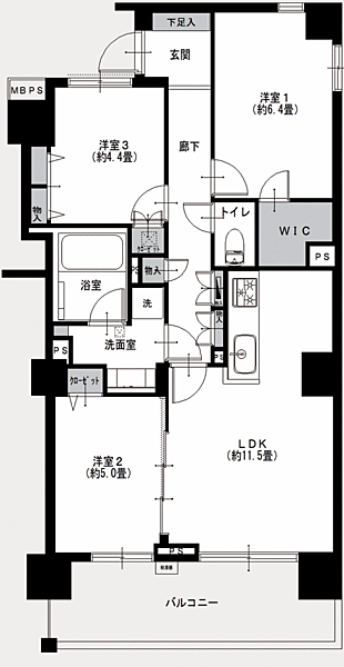 間取りを拡大表示
