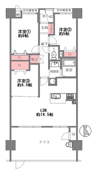 間取りを拡大表示