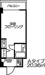 ルミエール白楽 ワンルームの間取図画像