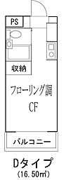 アーバンスクェア東石神井 ワンルームの間取図画像
