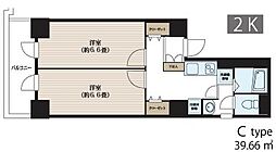ドミールCity東中野 2Kの間取図画像