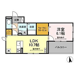 Delight 1LDKの間取図画像