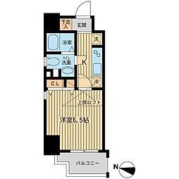 プロスペクト中央林間 1Kの間取図画像