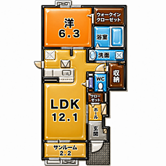 物件の間取り