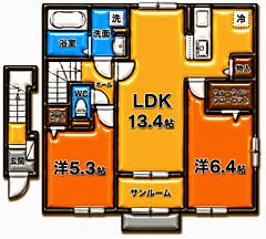 物件の間取り