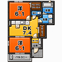 物件の間取り