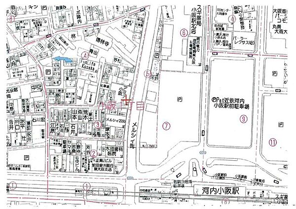 地図を拡大表示