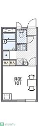 レオパレスカナサラ 1Kの間取図画像