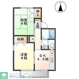 ミルキーウェイA 2Kの間取図画像