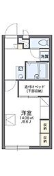 レオパレスSAKURA2 1Kの間取図画像