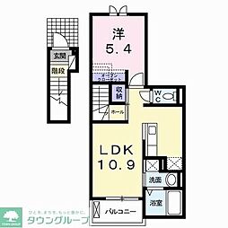 メゾン・マローネ 1LDKの間取図画像