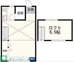 ホワイトコート 1DKの間取図画像