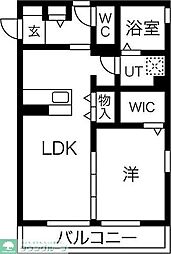ハレアカラ 1LDKの間取図画像
