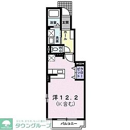 ピュアチェリー ワンルームの間取図画像