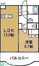 パーク・レジデンス 1LDKの間取図画像
