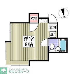 シェルタウン大胡 ワンルームの間取図画像