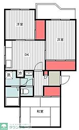 ティーハイム小笠原7-D 3DKの間取図画像