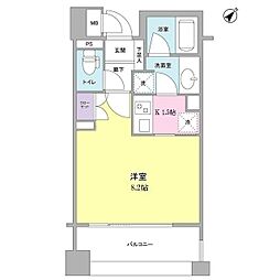 アルス恵比寿メイクス 1Kの間取図画像