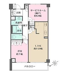 グランドメゾン中目黒THECLASS 1SLDKの間取図画像
