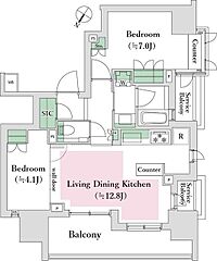 物件の間取り