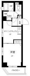 エルサンタフェ渋谷 1DKの間取図画像