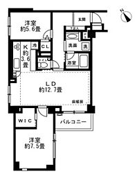 グランドメゾン中目黒THECLASS 2LDKの間取図画像