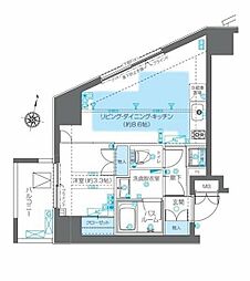 ZOOM神宮前 1LDKの間取図画像