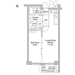 コンフォリア原宿 1LDKの間取図画像