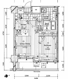 ガリシア代々木 1LDKの間取図画像