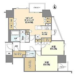 プレミスト麹町 2LDKの間取図画像