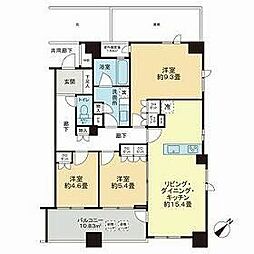 ピアース東京インプレイス 3LDKの間取図画像