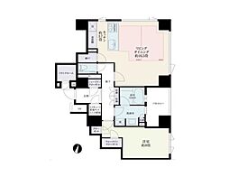 ザ・レジデンス平河町 1SLDKの間取図画像