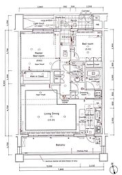ファミールグラン用賀イクスヴィア 2LDKの間取図画像