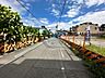 外観：前面道路含む現地土地写真 