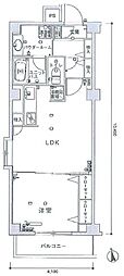 スカイコート板橋5 1LDKの間取図画像