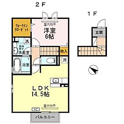 Laluce 1LDKの間取図画像