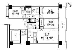 サンヴェール西船橋 3LDKの間取図画像